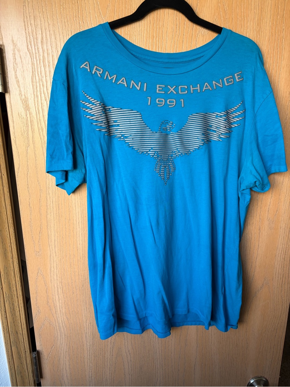 Armani Exchange Men’s Turquoise Graphic T-Shirt XL
